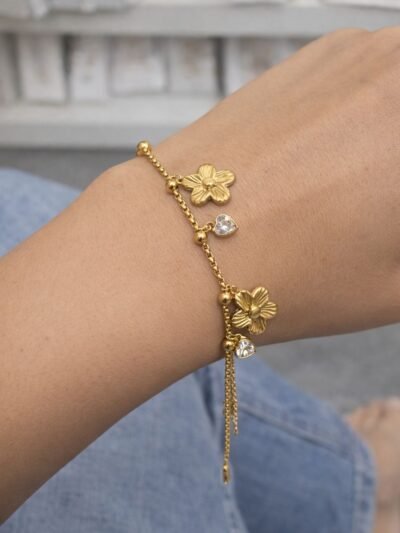 Flower Charms Bracelet