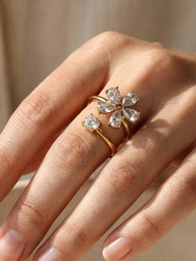 New Luxury Anti Turnish Adjustable Ring
